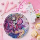 ミュージカル ピンクのピエロとフクロウ ペーパープレート (パーティー)