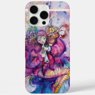 ミュージカル ピンクのピエロとフクロウ iPhone 16 PRO MAXケース