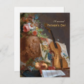 ミュージカル・ファーズ・デイ・フラワーズ・アンド・バイオリンの独身者 シーズンカード (正面/裏面)