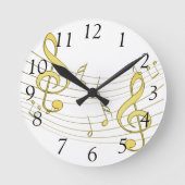 ミュージカル ラウンド壁時計 (正面)
