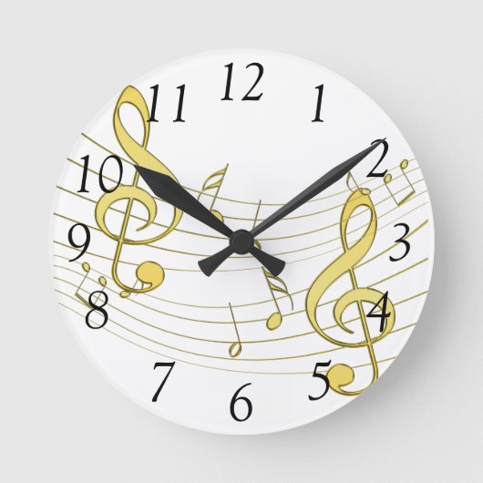 ミュージカル ラウンド壁時計 (正面)
