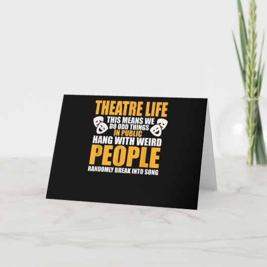 ミュージカル 俳優 女優 オタク ドラマ 演技 男性 女性 カード (正面)