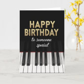 ミュージカル 誕生日カード カード (黄色い花)