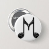 ミュージカル"M"の手紙 缶バッジ (正面&裏面)