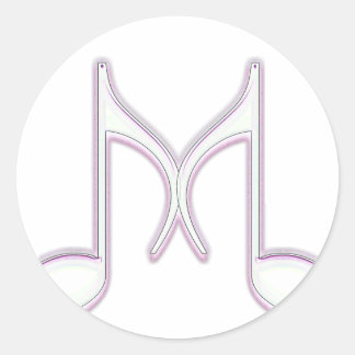 ミュージカル「M」レター ラウンドシール