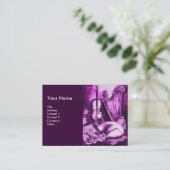 ミュージカルCAT、紫と白 名刺 (スタンド正面)