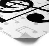 ミュージシャンおもしろいテレ笑いプン |ミュージック先生 ポスター (角)