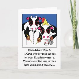 ミュージシャンおもしろい誕生日 カード