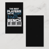 ミュージシャンおもしろい鍵盤ピアノ演奏装置 名刺 (正面/裏面)