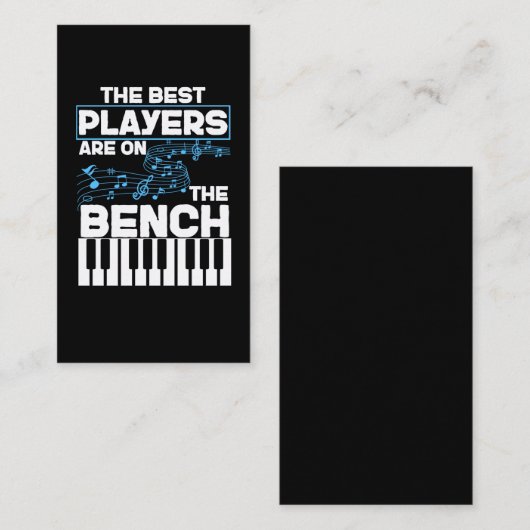 ミュージシャンおもしろい鍵盤ピアノ演奏装置 名刺 (正面/裏面)