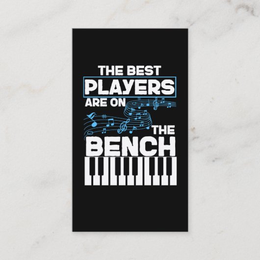 ミュージシャンおもしろい鍵盤ピアノ演奏装置 名刺 (正面)