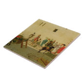 ミュージシャンおよびPerformiのローマの通り場面 タイル (側面)