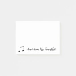 ミュージシャンからのノート ポストイット