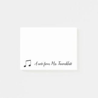 ミュージシャンからのノート ポストイット