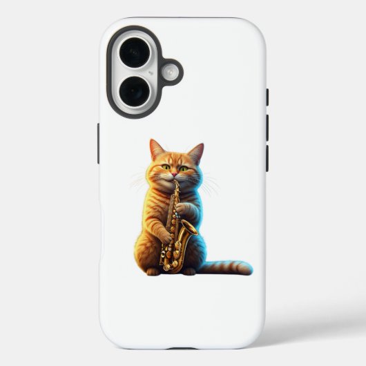ミュージシャンかわいい猫 Case-Mate iPhoneケース (裏面)