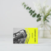 ミュージシャンか音響技師または歌手 名刺 (スタンド正面)