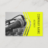 ミュージシャンか音響技師または歌手 名刺 (正面)