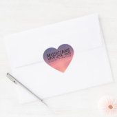 ミュージシャンが必要Loveハートシール ハートシール (封筒)