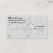 ミュージシャンとエンターテイナー 名刺 (正面)