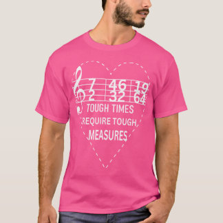 ミュージシャンとオークのための楽譜を使った面白い音楽 Tシャツ