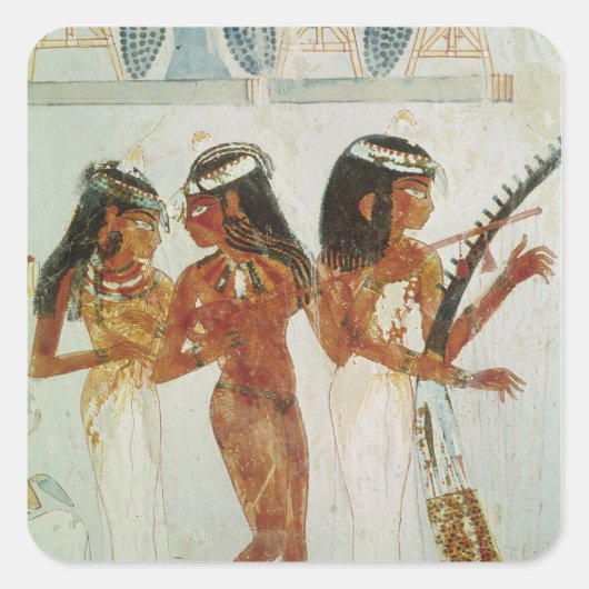 ミュージシャンとダンサー スクエアシール (正面)