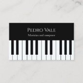 ミュージシャンと作曲家 名刺 (正面)