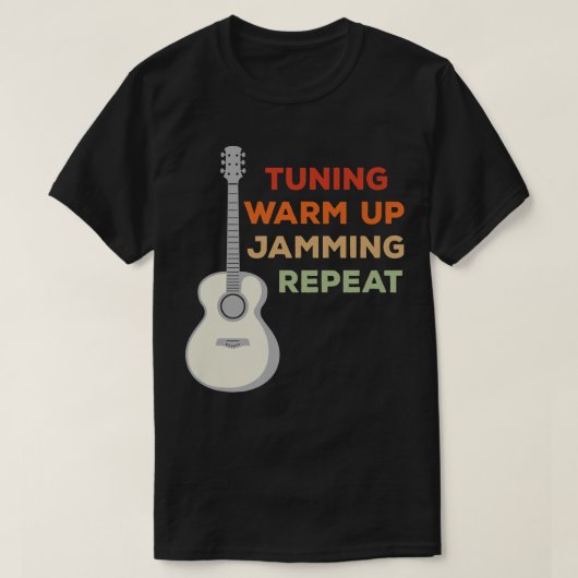 ミュージシャンのためのアコースティックギターGuitaristsWestern Gui Tシャツ (デザイン正面)
