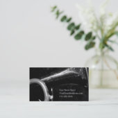 ミュージシャンのためのトランペットの鐘の名刺 名刺 (スタンド正面)