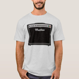 ミュージシャンのためのパーソナライズなアンプのイラストレーション Tシャツ