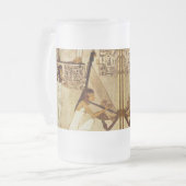 ミュージシャンのアハントン古代エジプトの歴史マグカップ フロストグラスビールジョッキ (正面左)