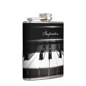 ミュージシャンのインスピレーションのピアノパーソナライズなフラスコ フラスク (右)