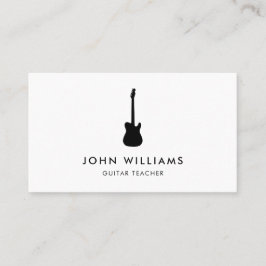 ミュージシャンのギターのミニマリストのモダン 名刺