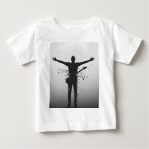 ミュージシャンのシルエット ベビーTシャツ