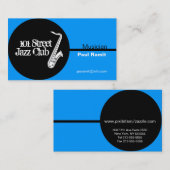 ミュージシャンのジャスクラブの名刺 名刺 (正面/裏面)
