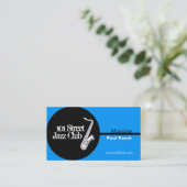 ミュージシャンのジャスクラブの名刺 名刺 (スタンド正面)