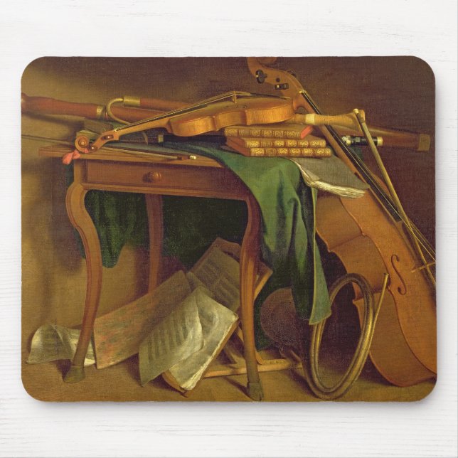ミュージシャンのテーブル、c.1760 マウスパッド (正面)