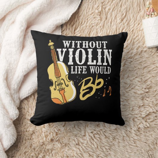 ミュージシャンのバイオリンの楽器のためのバイオリン奏者のギフトのアイディア クッション (ブランケット)