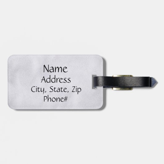 ミュージシャンのバイオリンの箱旅行ID ラゲッジタグ (裏面横)