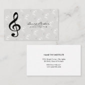 ミュージシャンの先生のための音楽ノート 名刺 (正面/裏面)
