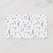 ミュージシャンの名刺 名刺 (裏面)