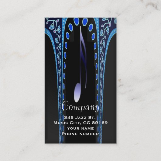 ミュージシャンの名刺 名刺 (正面)