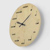 ミュージシャンの時計 ラージ壁時計 (傾斜)