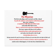 ミュージシャンの詩