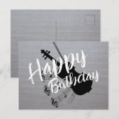 ミュージシャンの誕生日 ポストカード (正面/裏面)