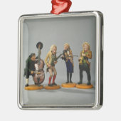 ミュージシャンの風刺漫画の置物 メタルオーナメント (左)