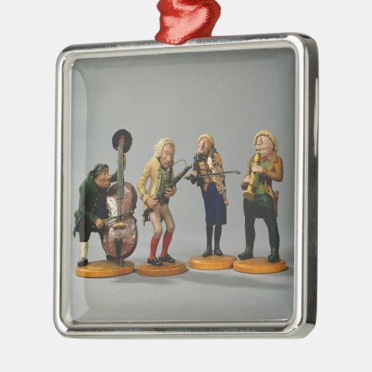 ミュージシャンの風刺漫画の置物 メタルオーナメント (左)