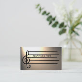 ミュージシャンのstagelightのカスタマイズ可能な名刺 名刺 (スタンド正面)