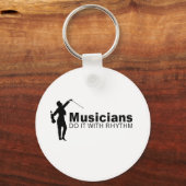ミュージシャンはリズムで行う キーホルダー (正面)