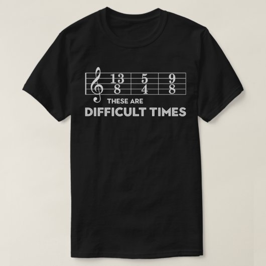 ミュージシャンは難しい時だ Tシャツ (デザイン正面)