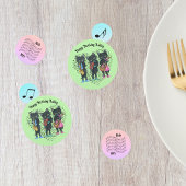 ミュージシャンをテーマにした黒猫ミュージックノート誕生日 コンフェッティ